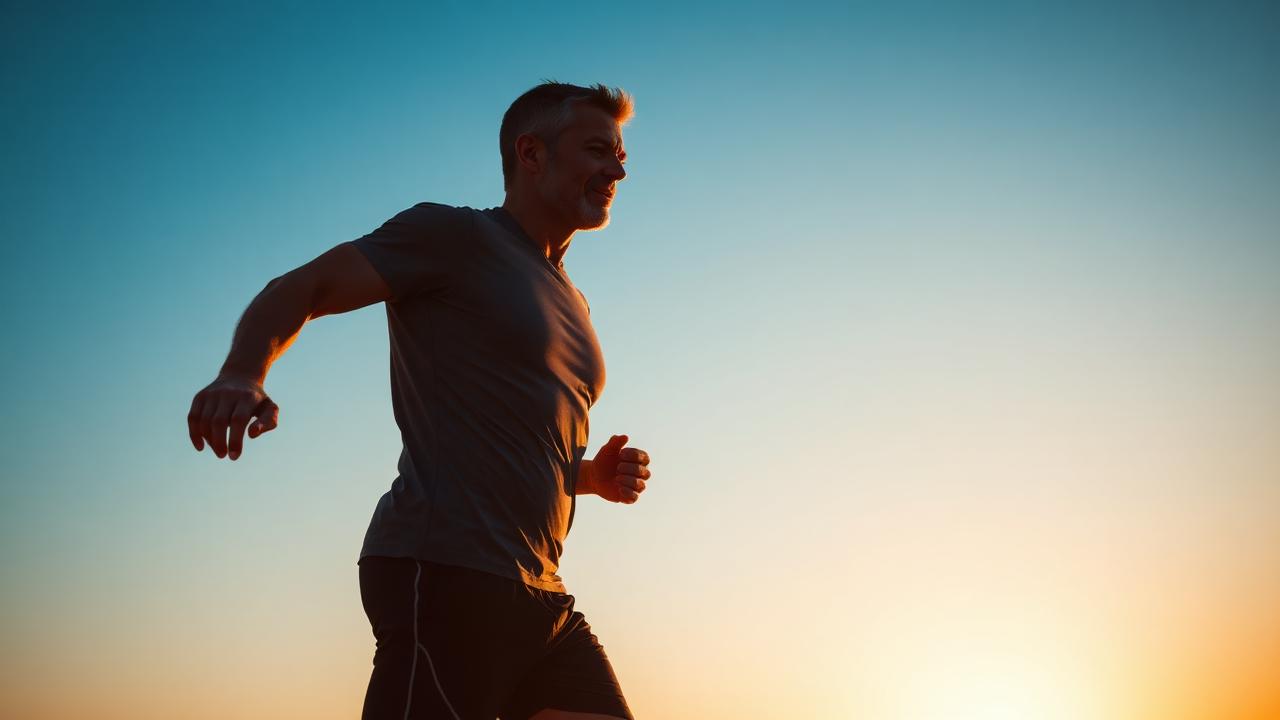 Confident, energetic man symbolizing the vitality benefits of Alpha Boost Male Enhancement Gummies